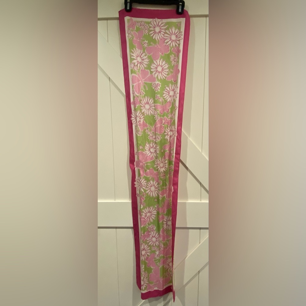Lilly Pulitzer Breast Cancer Awareness Silk Scarf